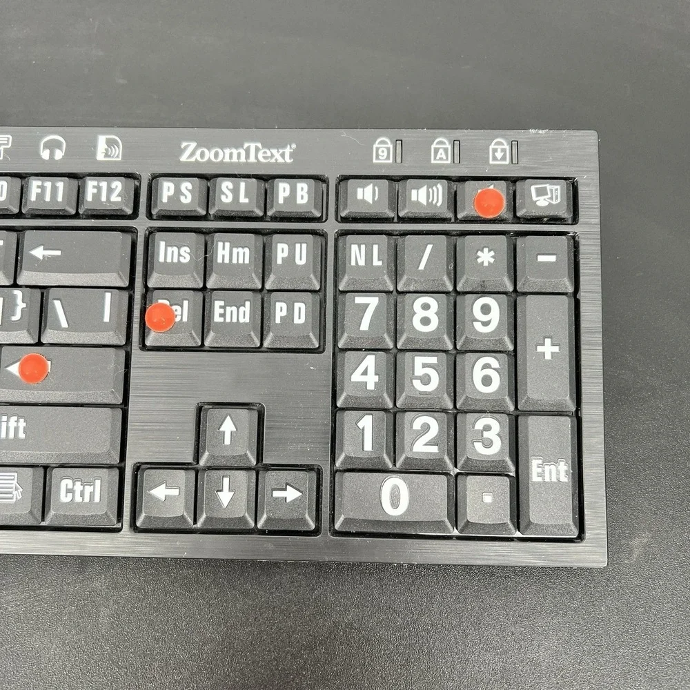 Logickeyboard ZoomText LXH JME7596H Wired Keyboard NEW Without Box